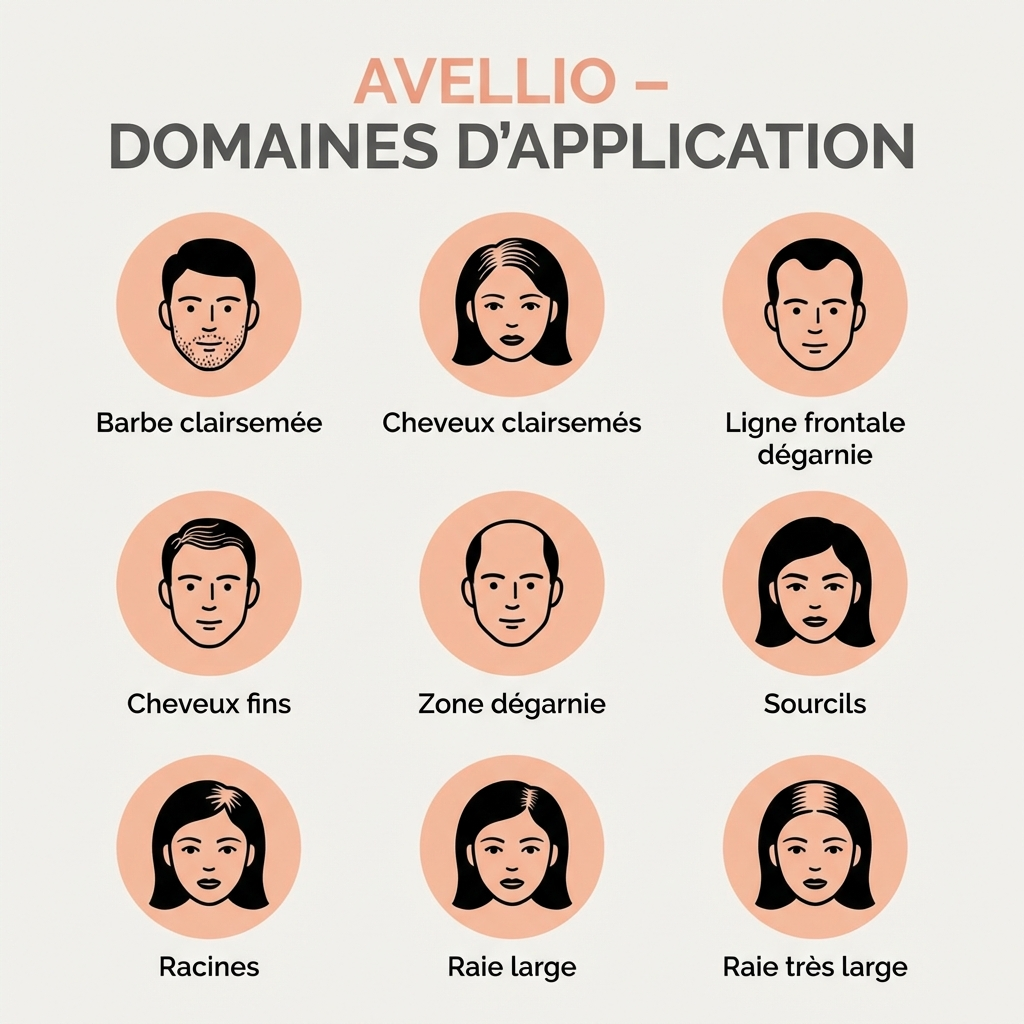 Avellio™ – Couverture Instantanée des Racines & Cheveux Gris