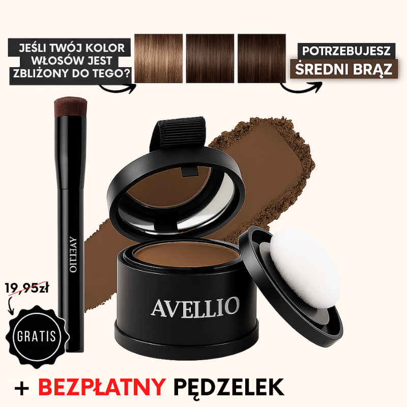 Avellio™ - Puder Maskujący Siwe Włosy