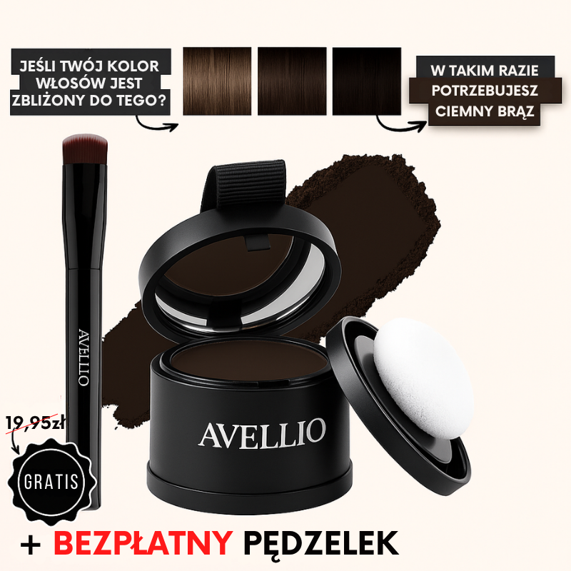 Avellio™ - Puder Maskujący Siwe Włosy