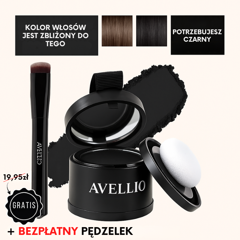 Avellio™ - Puder Maskujący Siwe Włosy