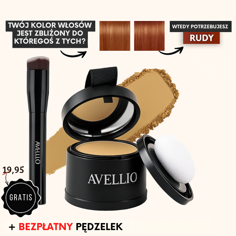 Avellio™ - Puder Maskujący Siwe Włosy