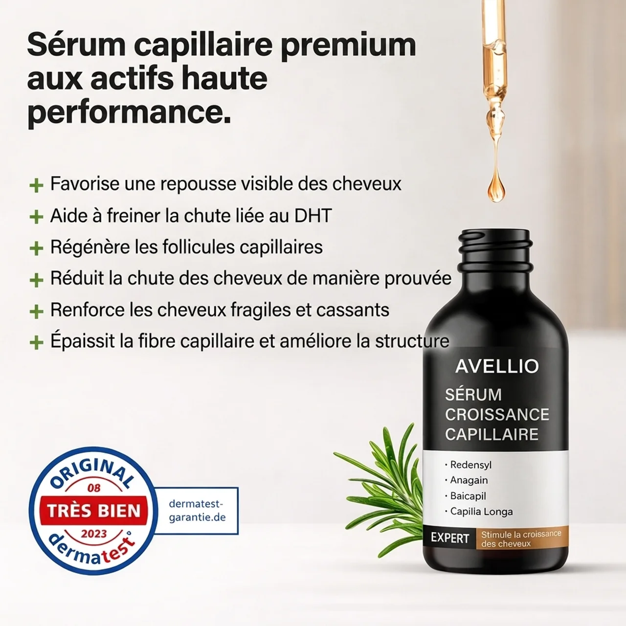 Sérum capillaire au romarin